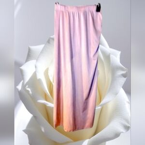 Shein nude colored asymmetrical skirt size small